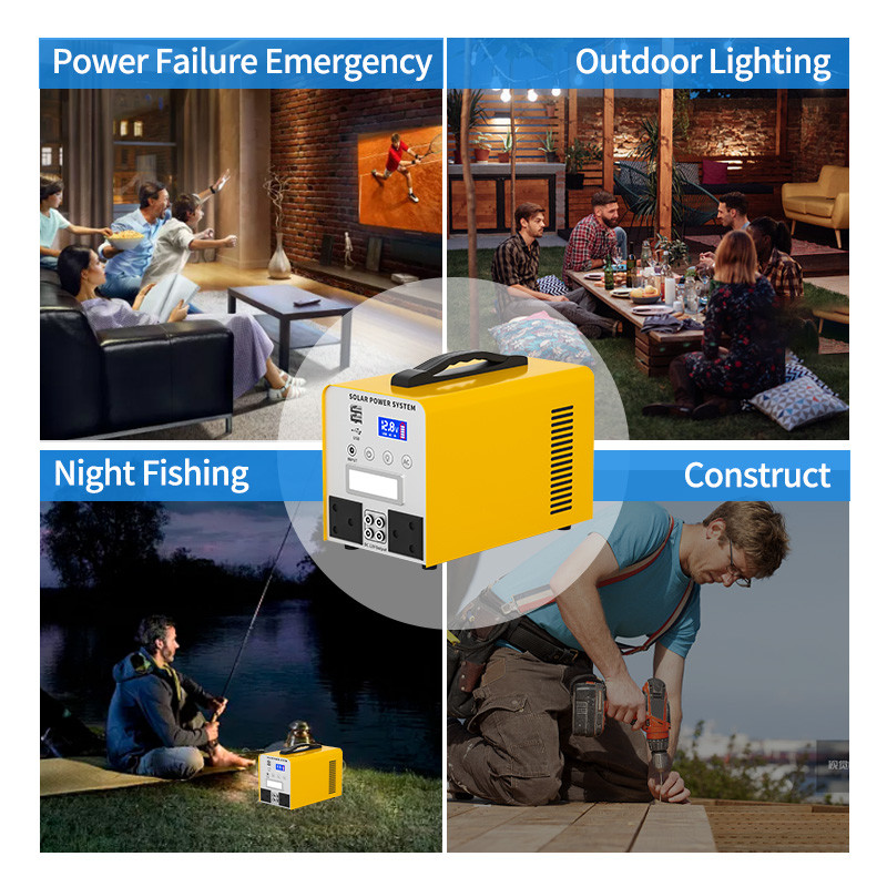Multi Functional Portable Solar Powered Generator 220V 500W 380WH