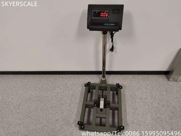 Electronic 450 X 550 Mm 300kg Mild Steel Compact Platform Weighing Big LED