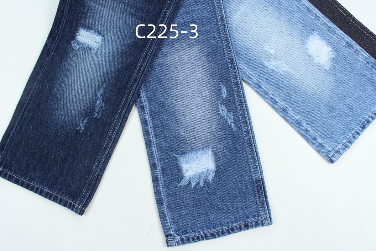 Wholesale 7000 Meters Stock 10.5 Oz 100% Cotton Rigid Denim Jeans Fabric