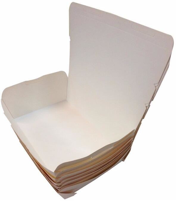 Cheap Cardboard foldable kraft paper lunch box with window,Lunch noodle fast food kraft paper box by customized logo pri
