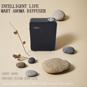 High Coverage 500 Ml Aroma Diffuser In Metal Casing Design For Black/White