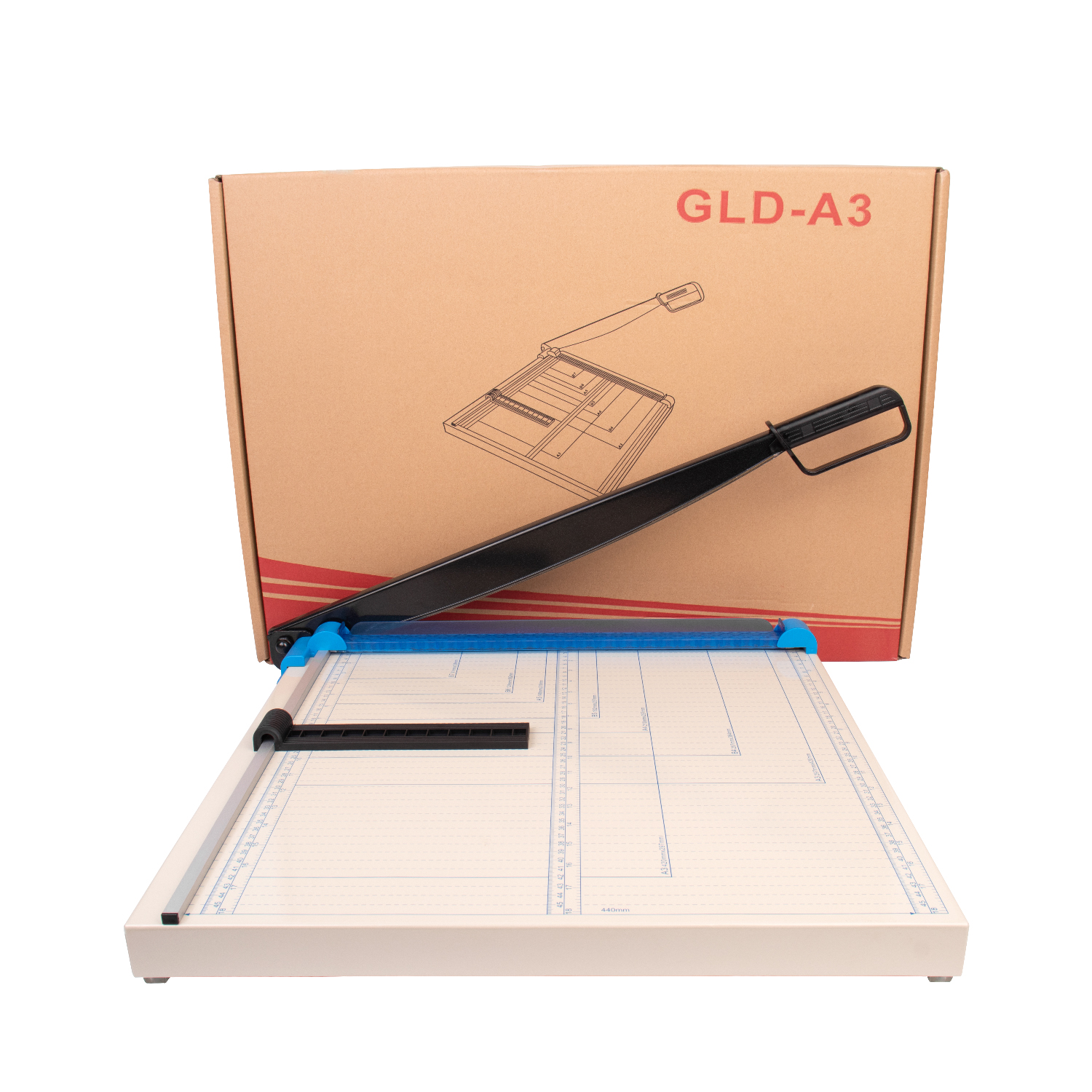 Beautiful Metal Plastic A3 Manual Desktop Paper Cutter with Heavy Duty Guillotine