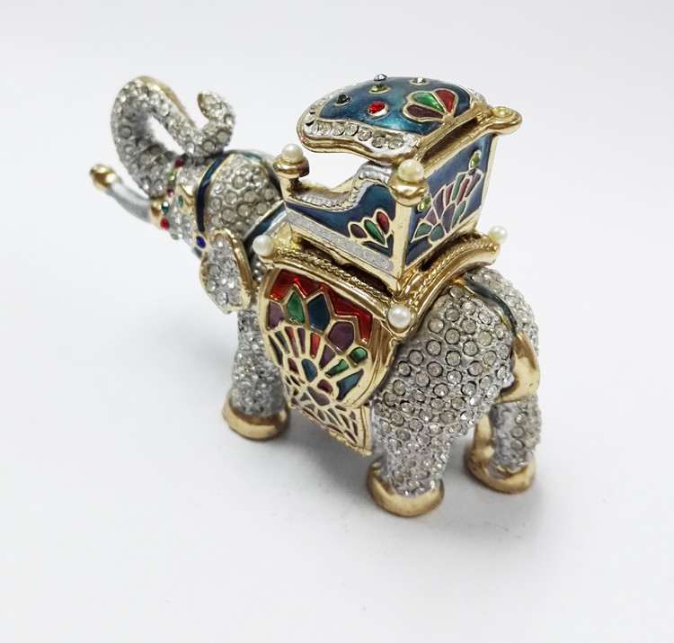 Elephant jewelry boxes rhinestone animal gift box for jewelry wedding gift
