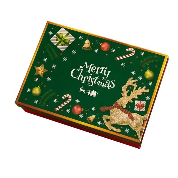 Luxury Christmas Exquisite Paper Box , Wedding Party Gift Box for Candy Snacks
