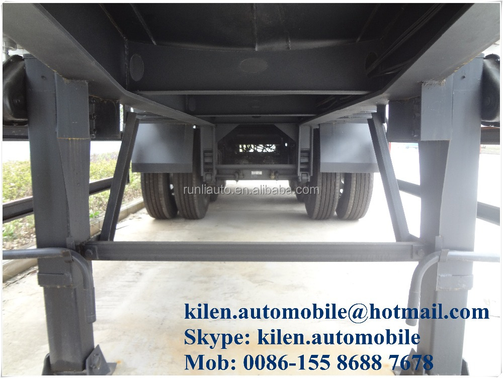 40000 Litres 3 Axle Fuel Tank Semi Trailer Four Compartments Heavy Duty Load