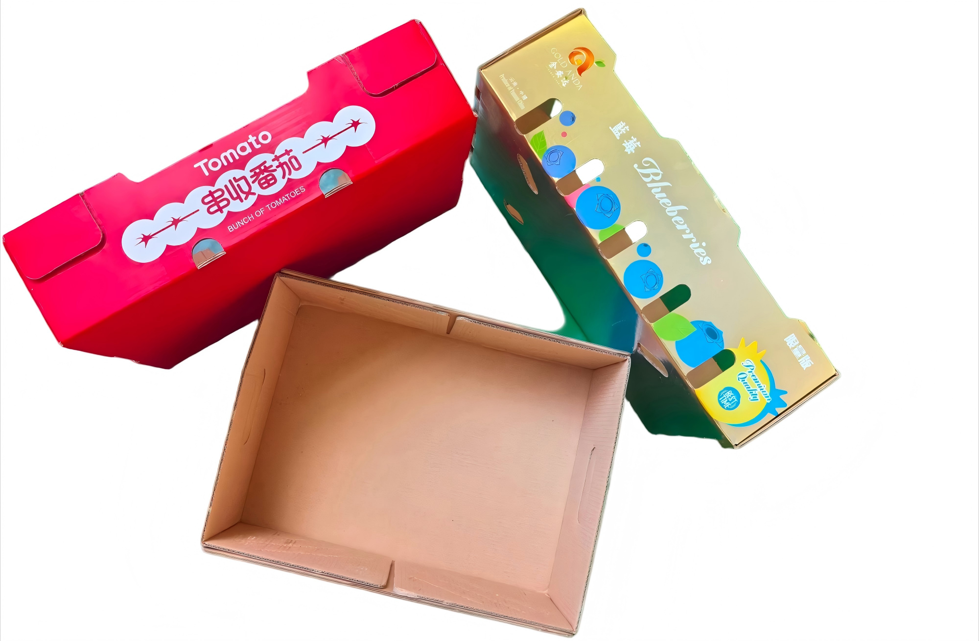 Fully Automatic Carton Processing Machine Fruit/Vegetable Packaging Boxes And