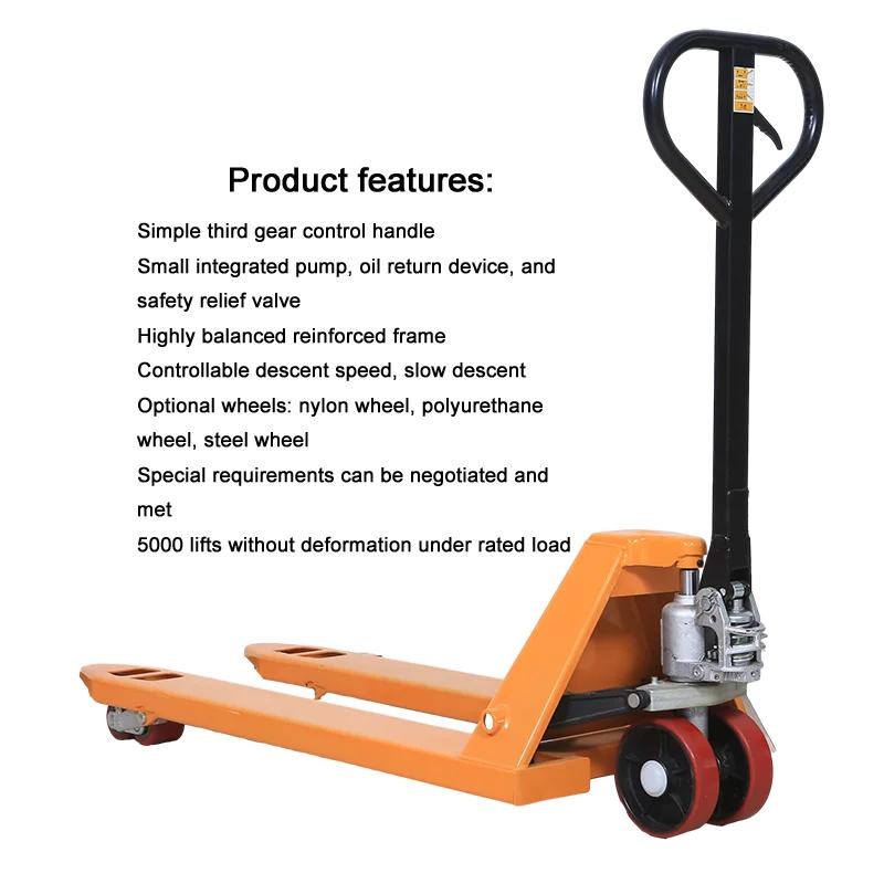 Steel Logistics Machines 2000kg Hydraulic Pallet Truck Jack OEM