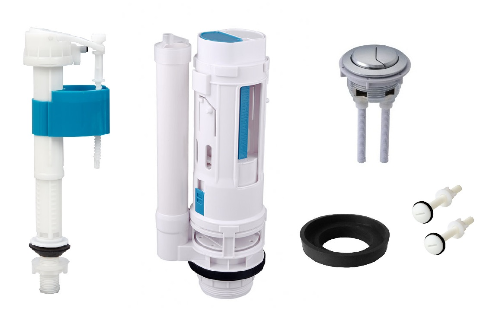 Manual Control Flushing Valve For ABS POM Plastic Water Saving Toilet Tank Accessories