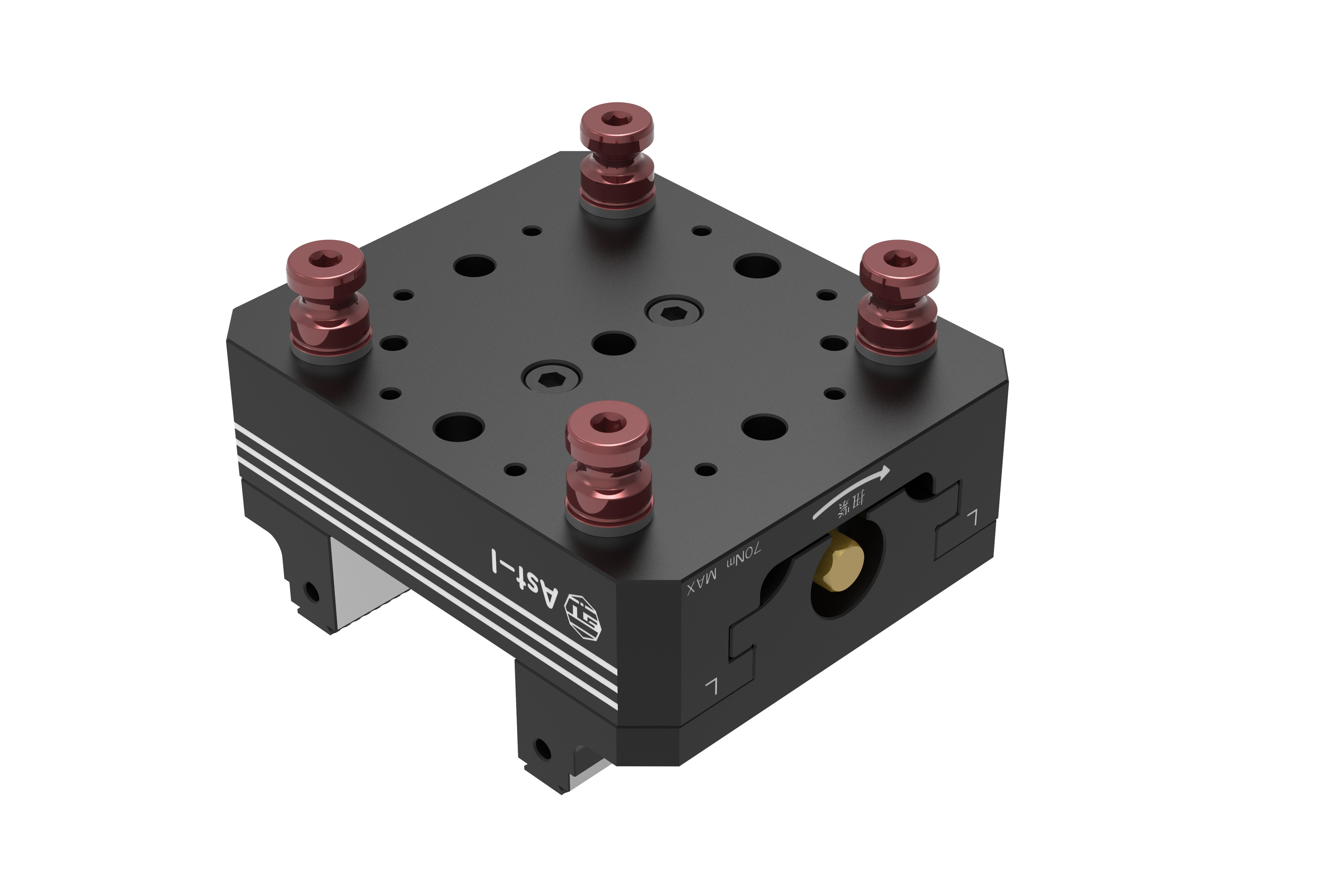 Clamping Precision Axis Fixtures 128mm Alloy Steel Material 125128