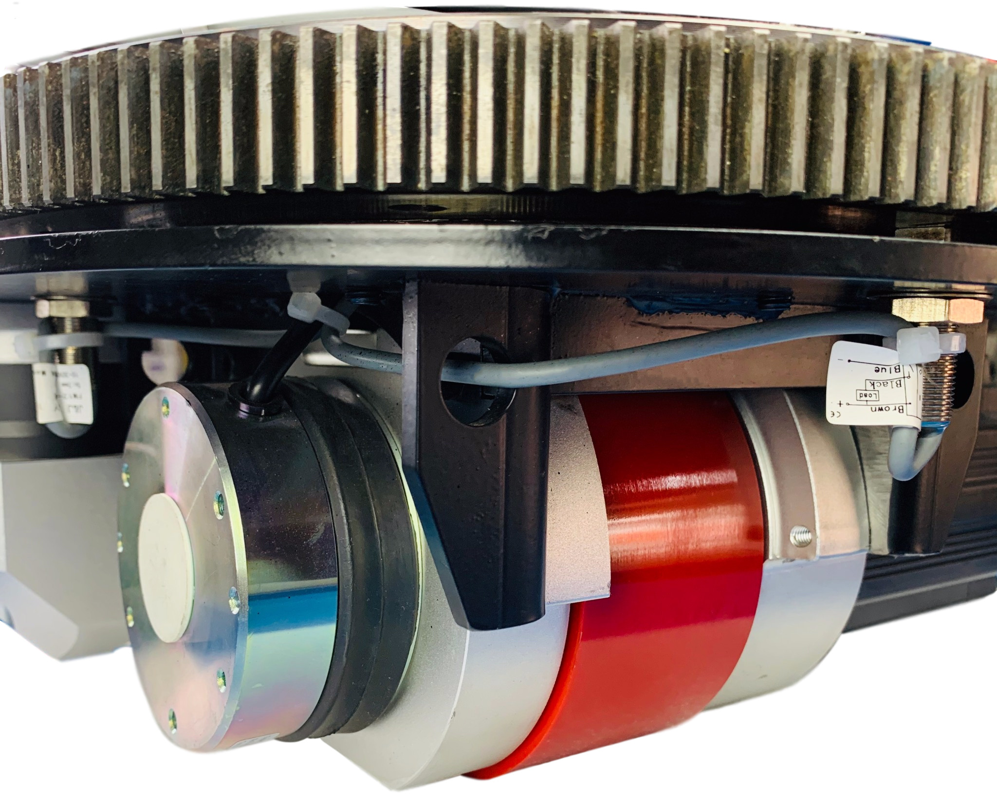 Low Profile Heavy Duty Robot Wheels For Agv 800KG Drive Control System