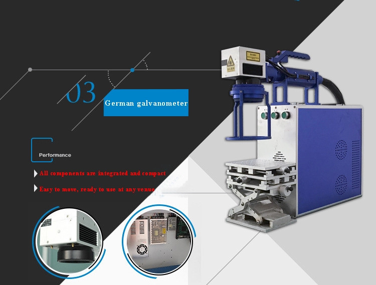 Portable Handheld Model Fiber Laser Marking/Engraving And Printing Machine For Stainless Steel/Metal Bottle