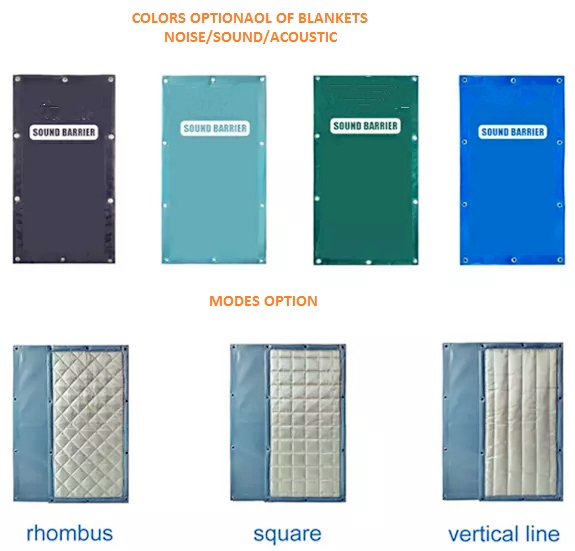 Temporary Acoustic Fencing Mass Vinyl Loaded 4 layer design waterproof non-flammable layer fireproof 40dB acoustic