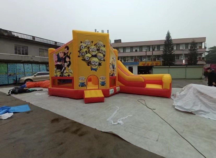 0.55mm PVC Outdoor Inflatable Bouncer Slide Combo Blow Up Bouncy Castle