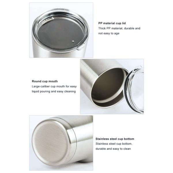 800ML Unbreakable 304 Stainless Steel Tumbler Cup