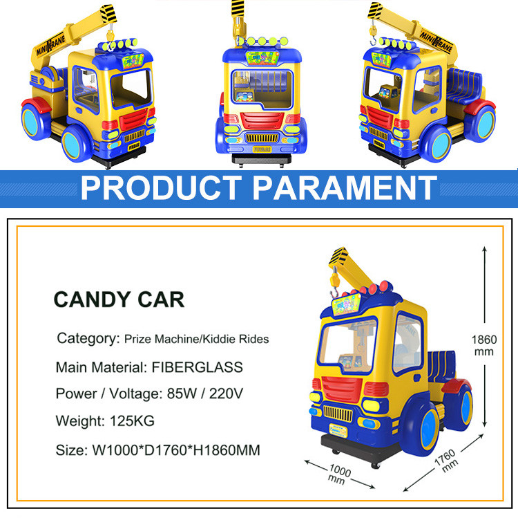 Dual Players Kiddie Ride Machines / Claw Crane Vending Machine