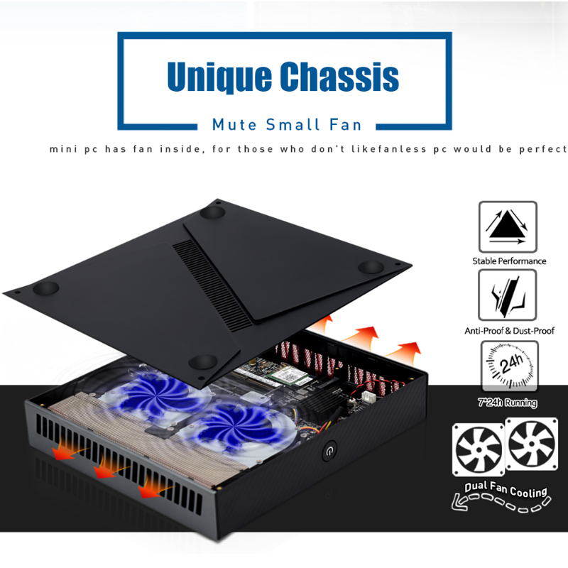 Core I9 9880H Mini Pc USB 3.0*4 USB 2.0*2 Dual 4K Output Dedicated GTX1650 4GB Video Card Gamings Mini Pc