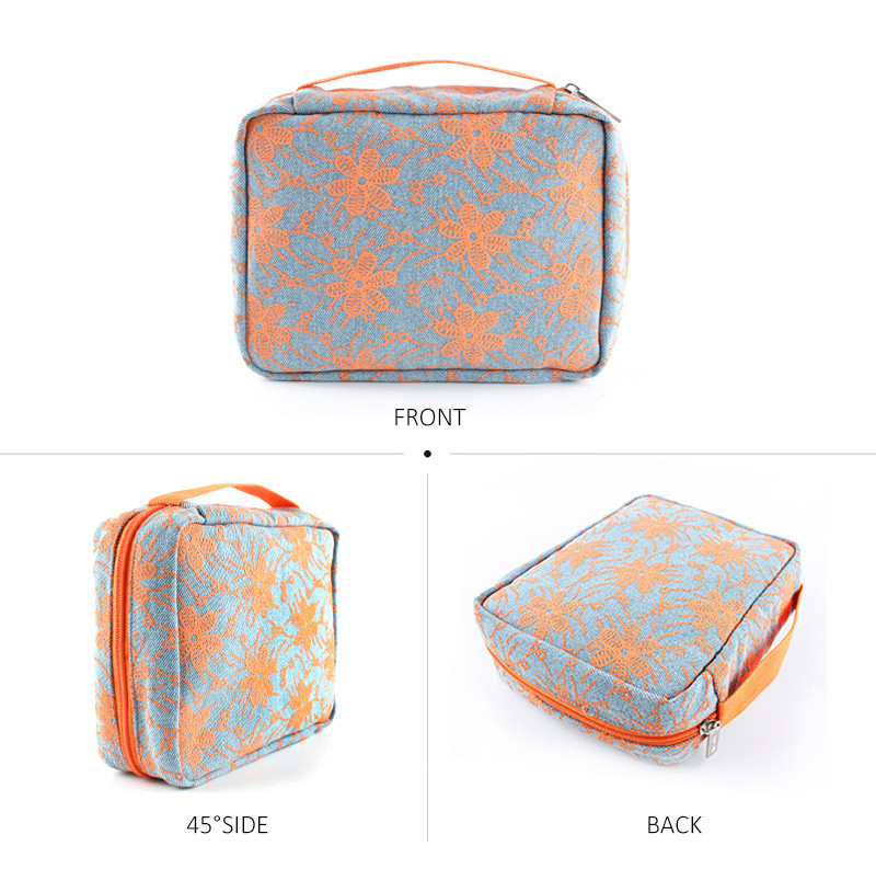 Wash Large Women PU 3 Pieces Travel Cosmetic Bag Set
