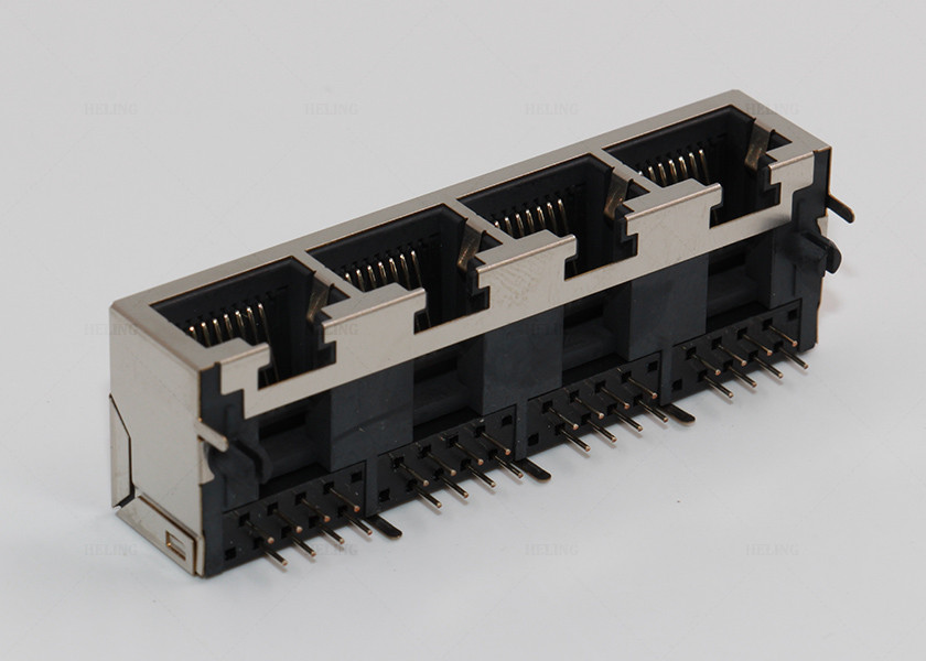 PA66 RJ45 Waterproof Connector MJ58B-B014-BPRD1