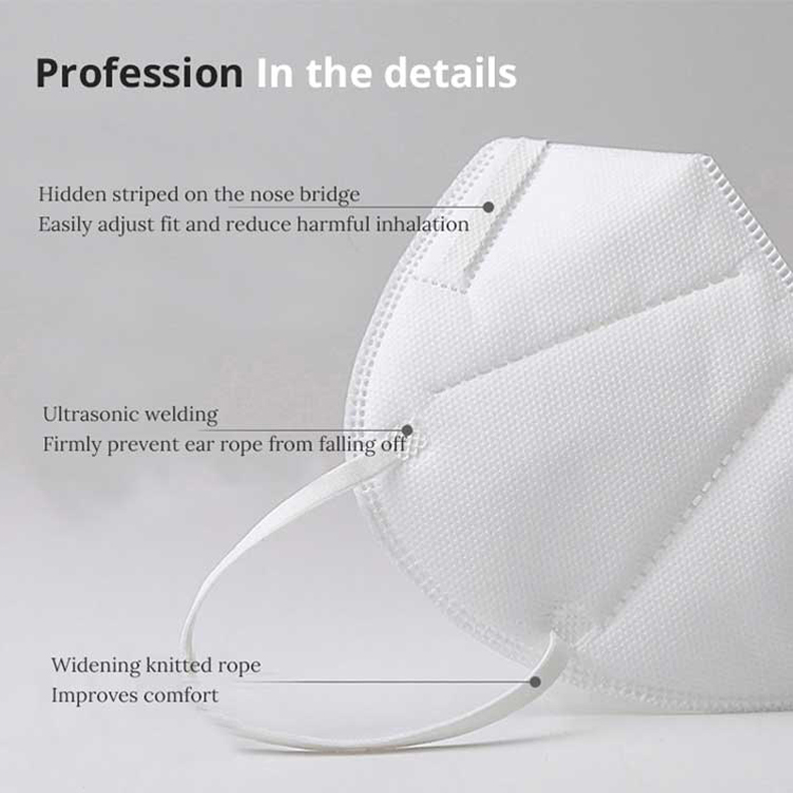 Foldable Antibacterial Face Mask Disposable Fabric Surgical Mask Ear Loop