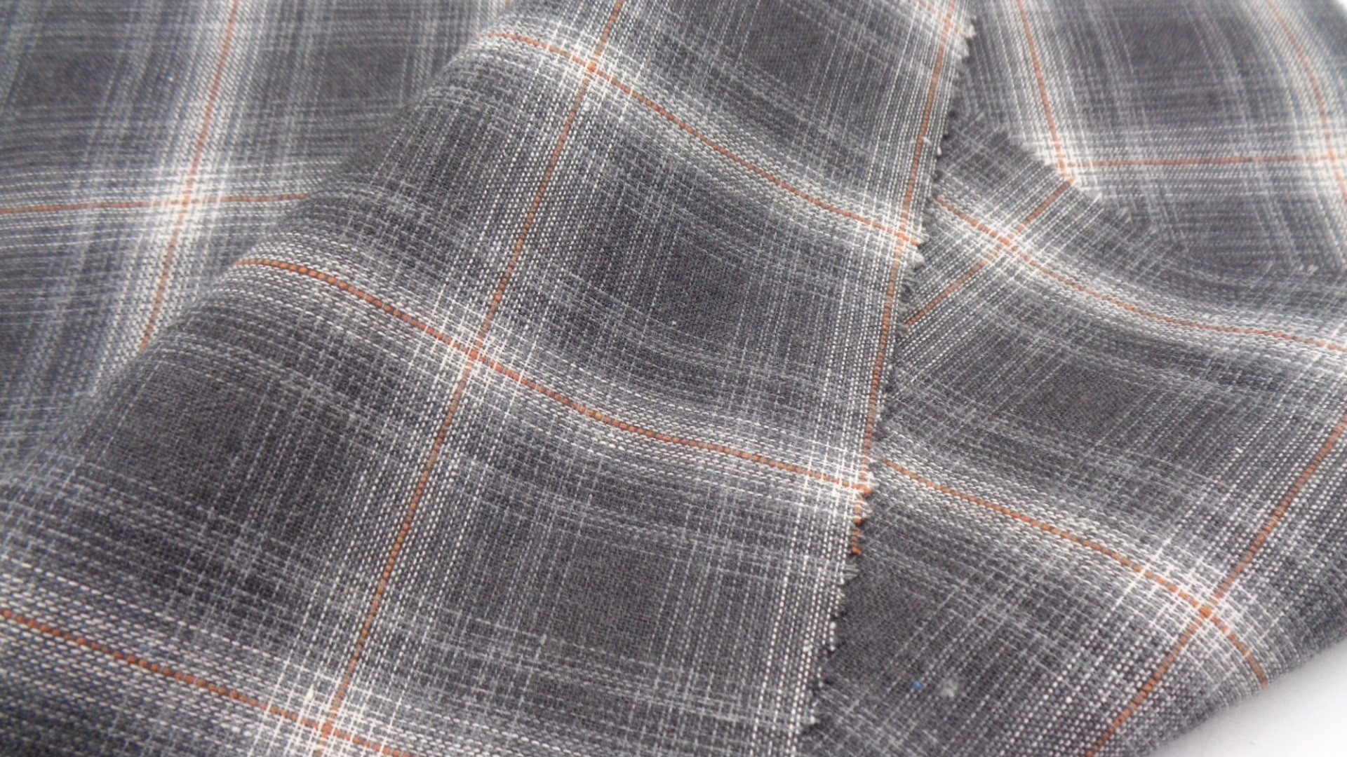 100% Cotton Yarn Dyed Casual Shirt Washed Plaid Fabric 120g 150 Cm