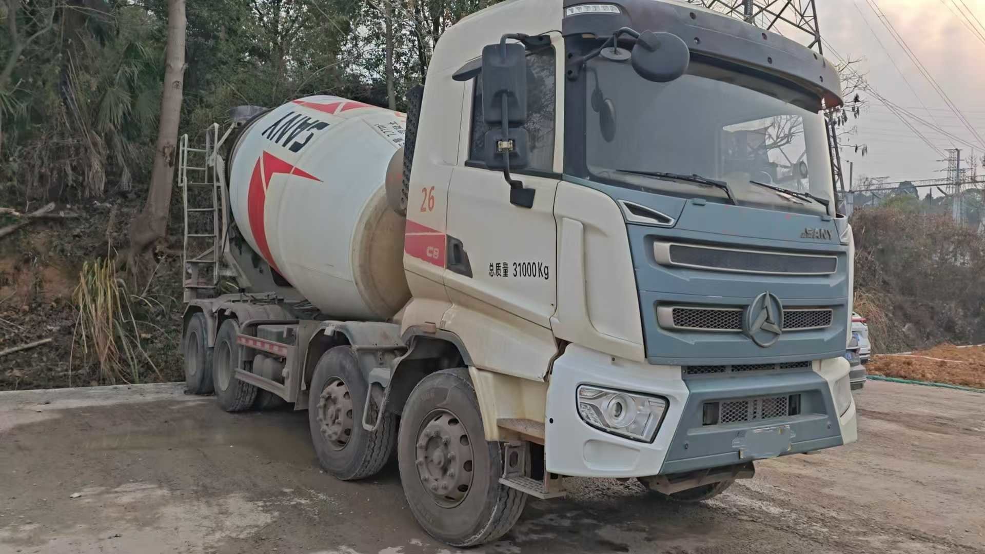 2020 Sany self-made chassis 12 cubic mixer truck (National V emission)