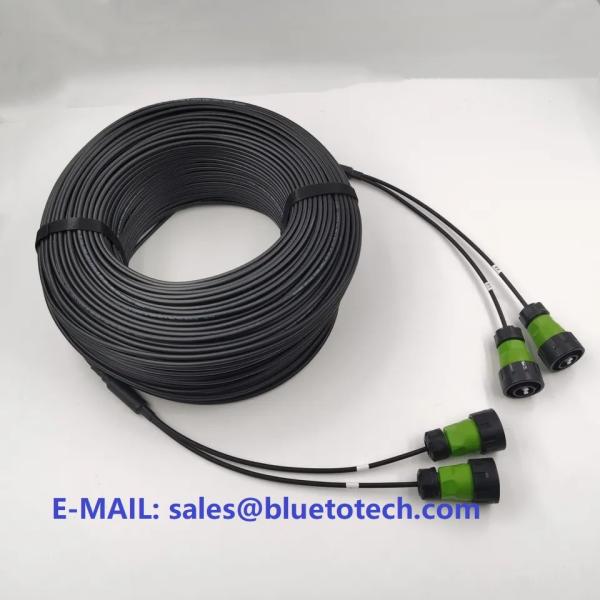 CNLINKO YM24 LC Connector 5G Base Station BBU RRU CPRI Optical Fiber Cable IP67