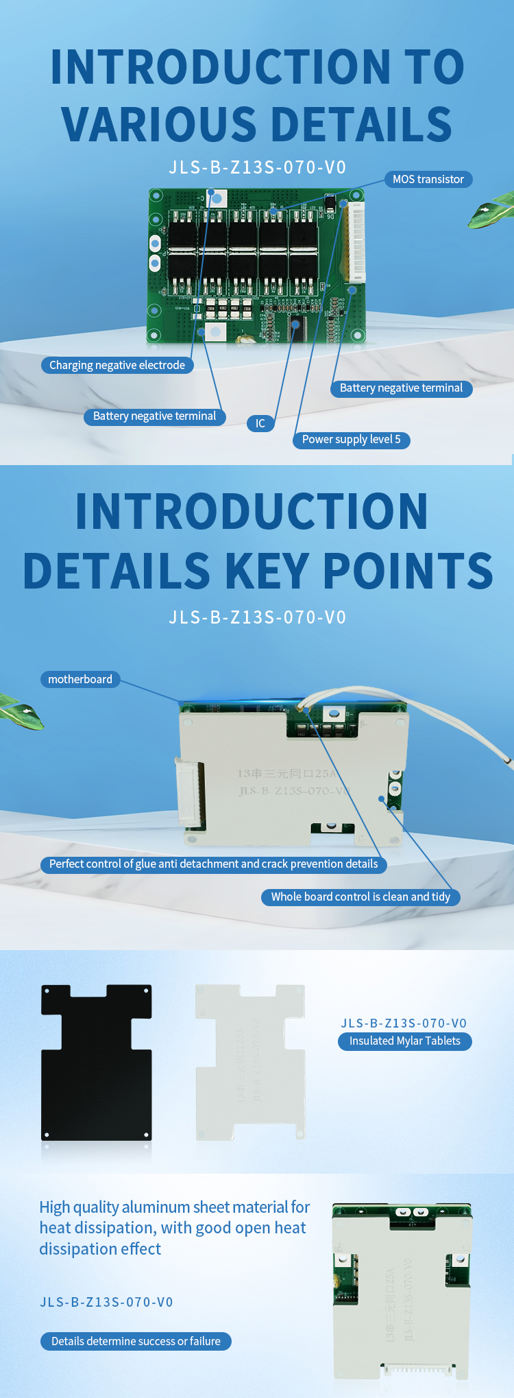 KLS 18650 20s BMS for Lithium Battery: 60v Lifepo4 Battery Management System, 80a - 200a with High Current
