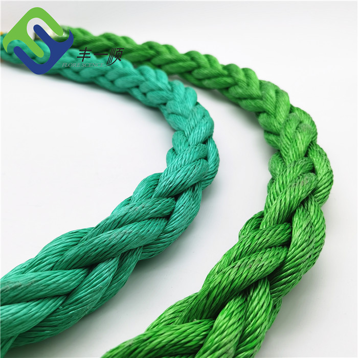 8 6 Strand 20mm Pp Combination Rope With Steel Or Fiber Core For Ships
