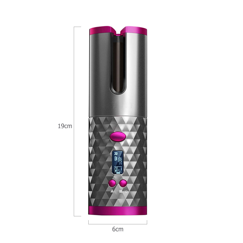 Cordless Auto Hair Curler USB Rechargeable Hair Curler For Women