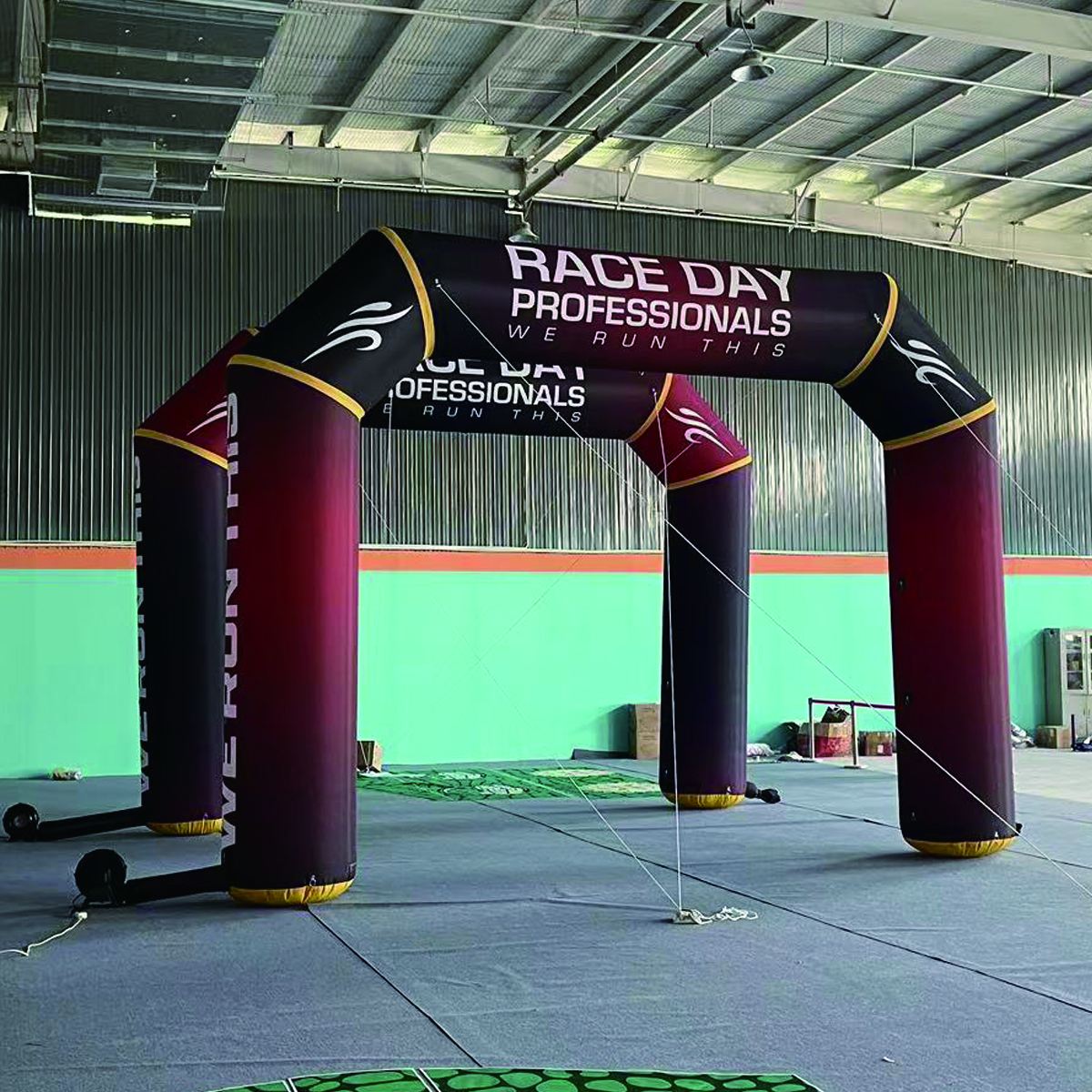 customize logo hot selling factory wholesale start line finish line inflatable robot arch inflatable arch