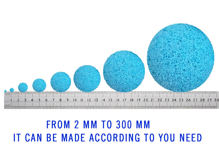 Premium Quality 17mm Sponge Rubber Ball For Tube Pipe Cleaning