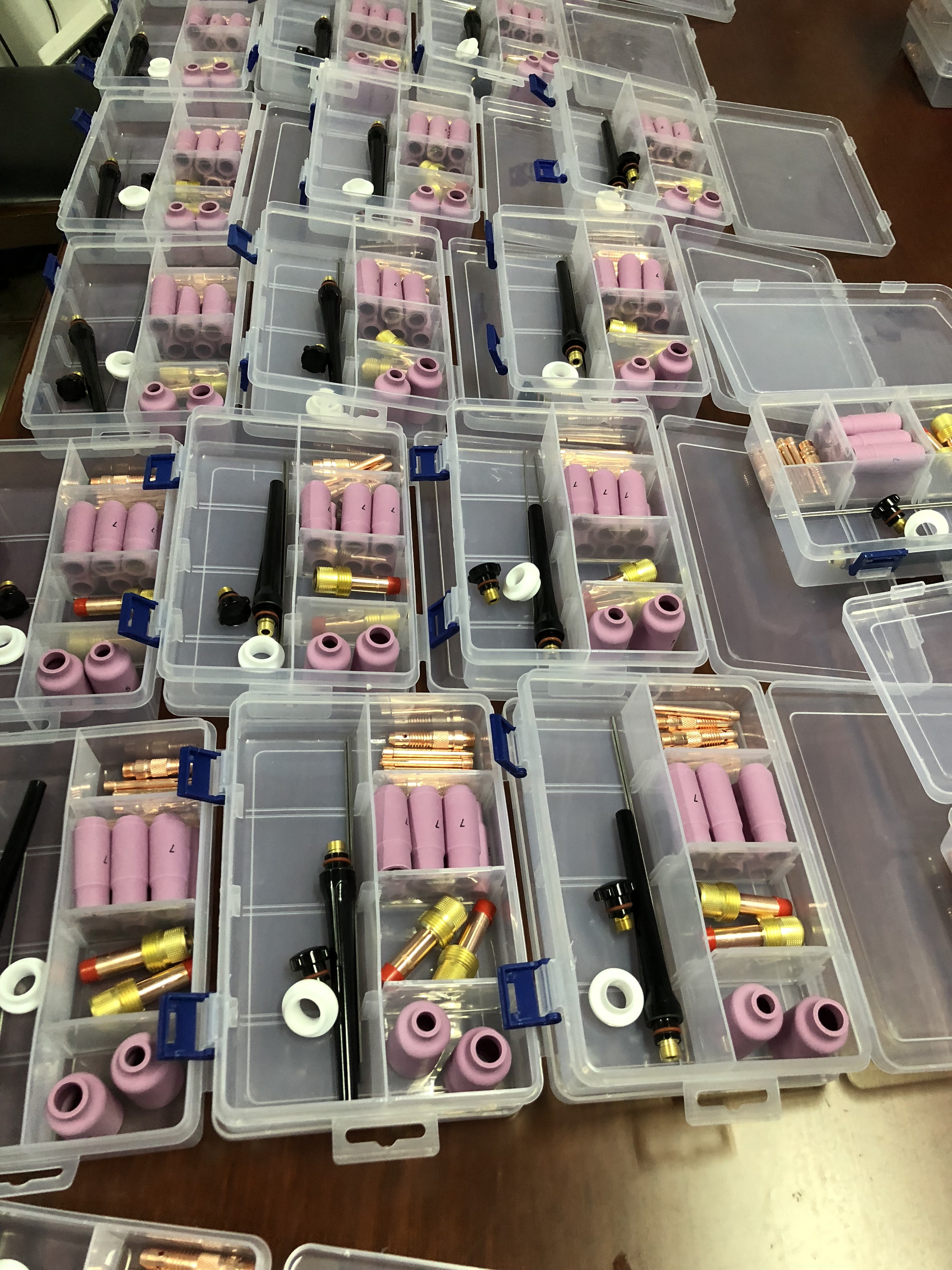 High Durability Tig Consumables Kits Gas Lens For WP 17 18 26 Torch
