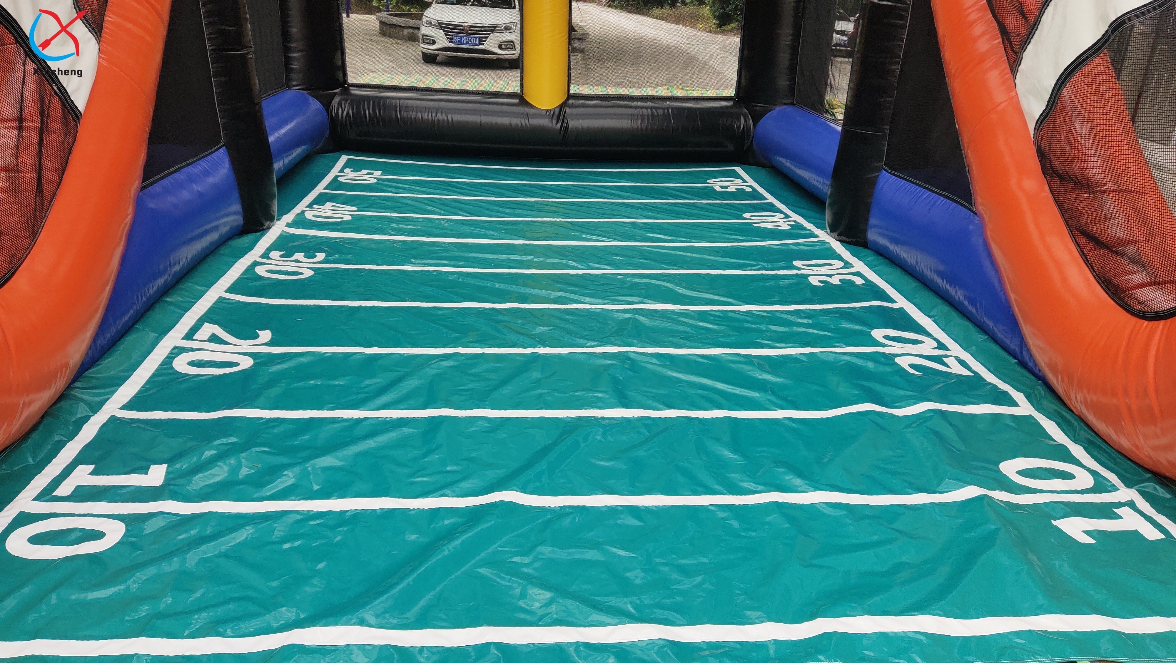 Factory Inflatable Rugby Shoot Game Inflatable Interactive Sport Game
