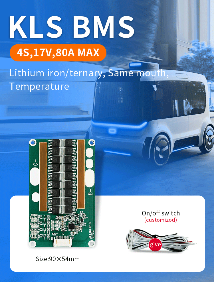 Lfp Battery Bms For Electric Scooter , 4S 12V 10A-80A Lithium Battery Management Systems