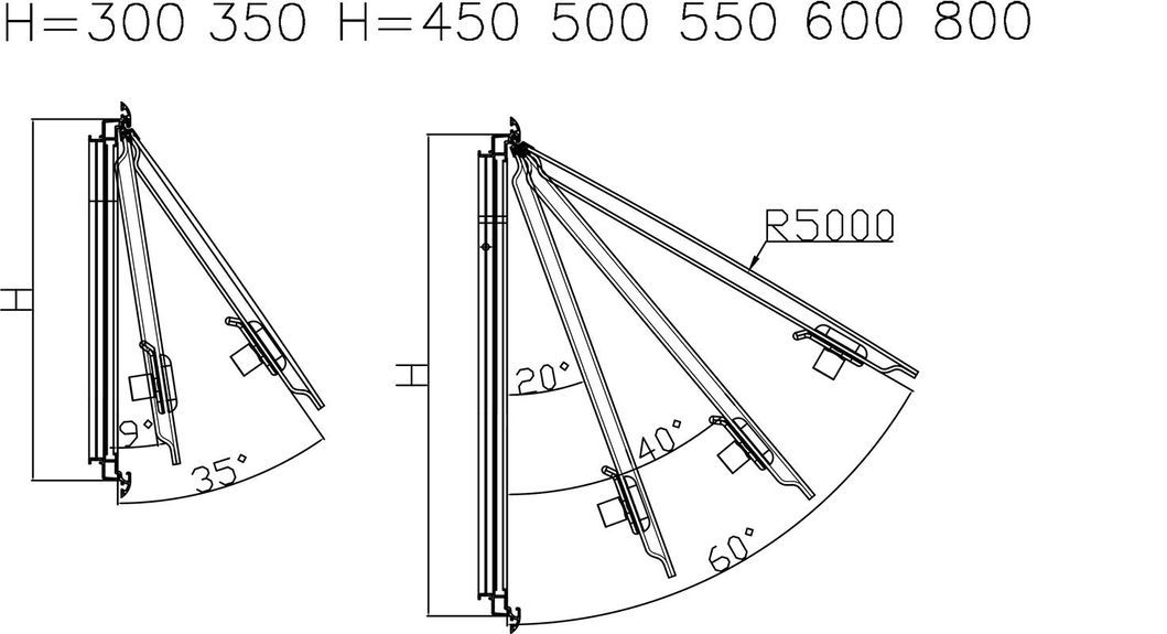 Self-Propelled/Trailer Rvs Eurovision3 Curved Window (Outer Flat and Inner Formed) for RV Truck Camper Motorhomes DIY