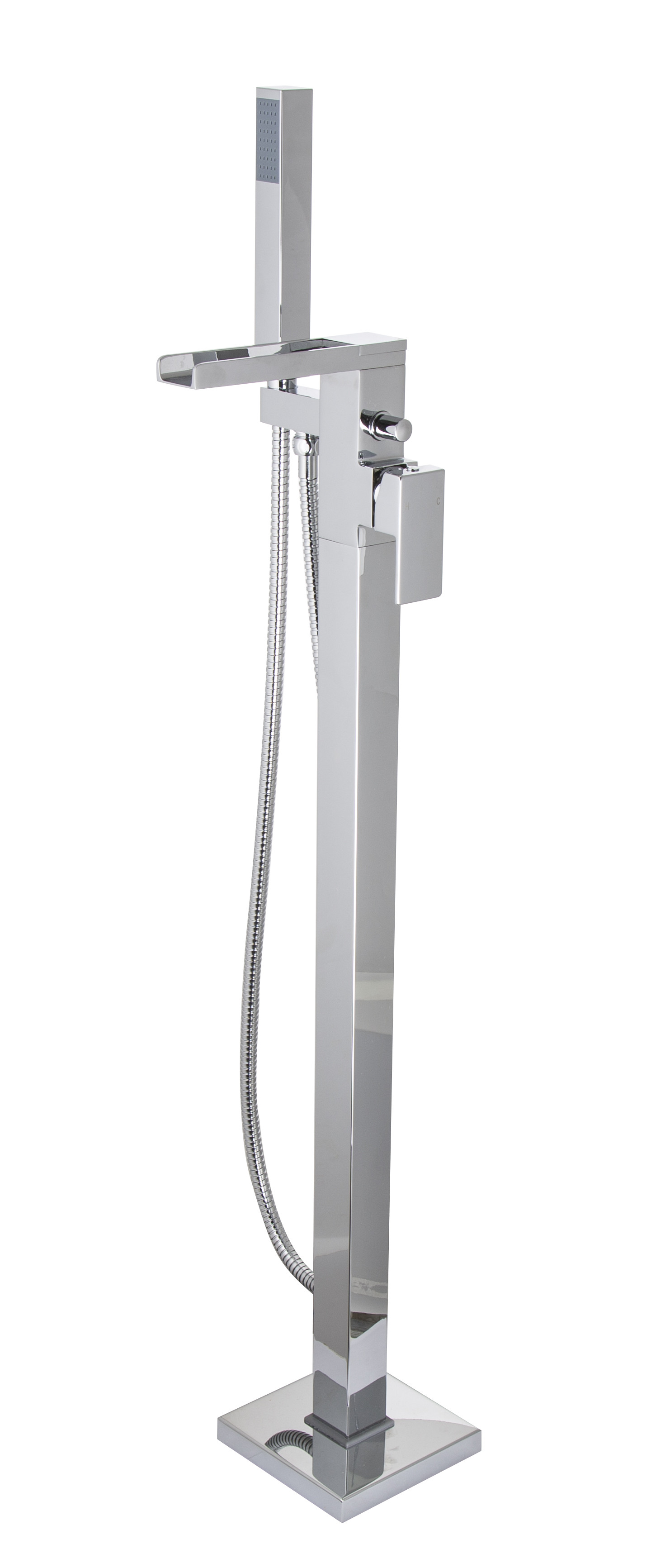 Brass Floor Standing Bath Shower Mixer T8610 Modern Design Luxurious T8610
