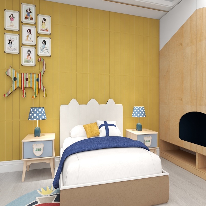 Self Adhesive PE Foam Brick Wallpaper Anti Collision 3D PE Foam Wallpaper