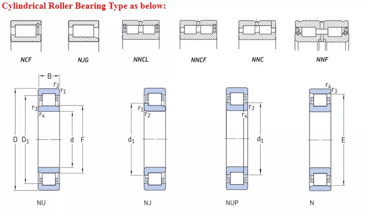 ECP Full Complement Roller Bearings N2206 NUP206E Nj206 30x62x16mm