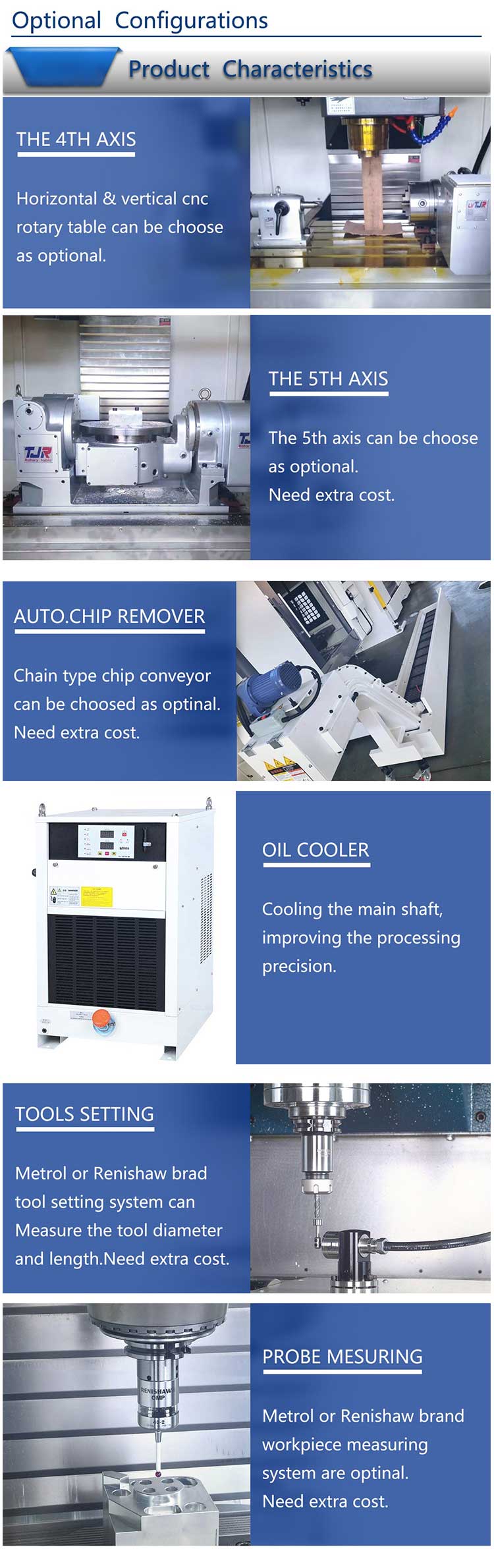 5 Axis Precise VMC850 Vertical CNC Machining Center 8000rpm Spindle 16/24 Tool Changer
