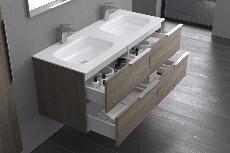 55cm Bathroom Vanity Cabinets Adelina Contemporary Vessel Sink Bathroom Vanity