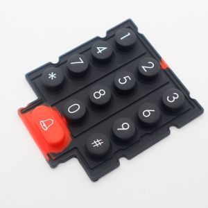 Matte/Glossy Surface Silicone Rubber Keypads With Optional Backlight