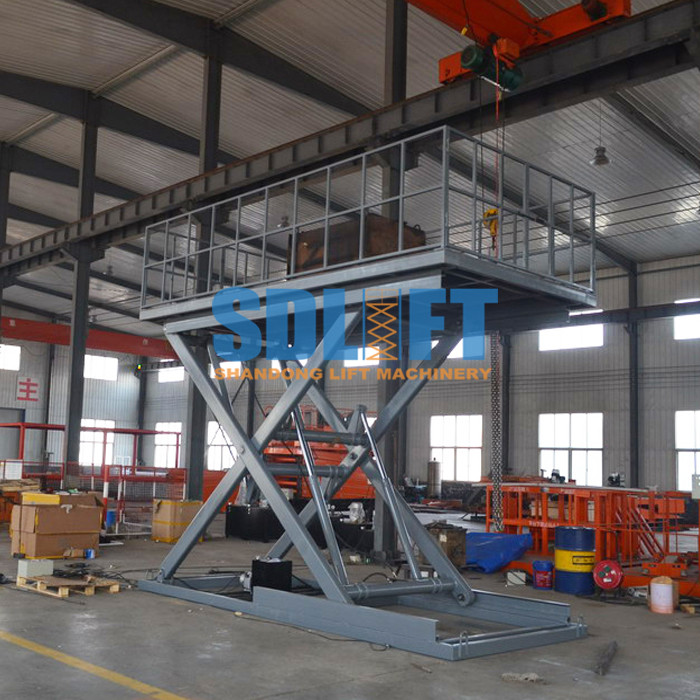 3 Ton 5M Hydraulic Scissor Car Lift Underground Car Parking Lift With CE