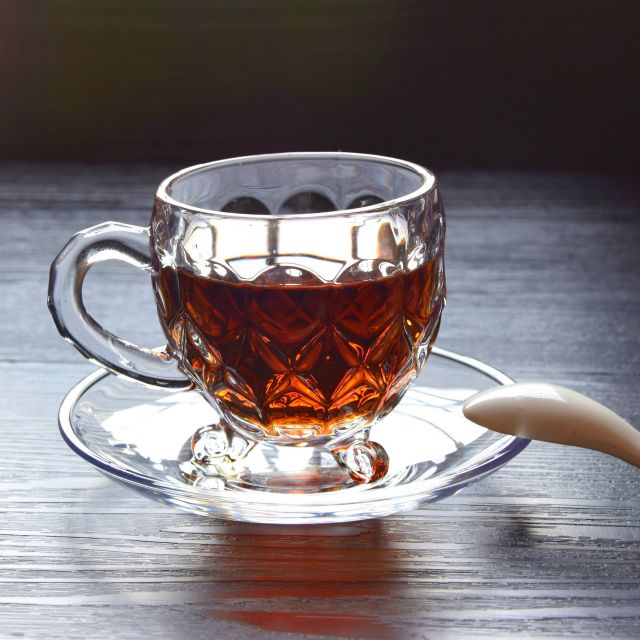 Popular products High Borosilicate Handle Heat Resistant Double Wall Clear with handle Coffee Glass