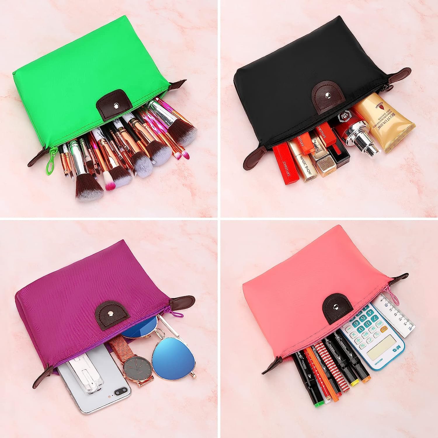 Waterproof Mini Zipper Cosmetic Bags Luggage Accessories For Travel Bag