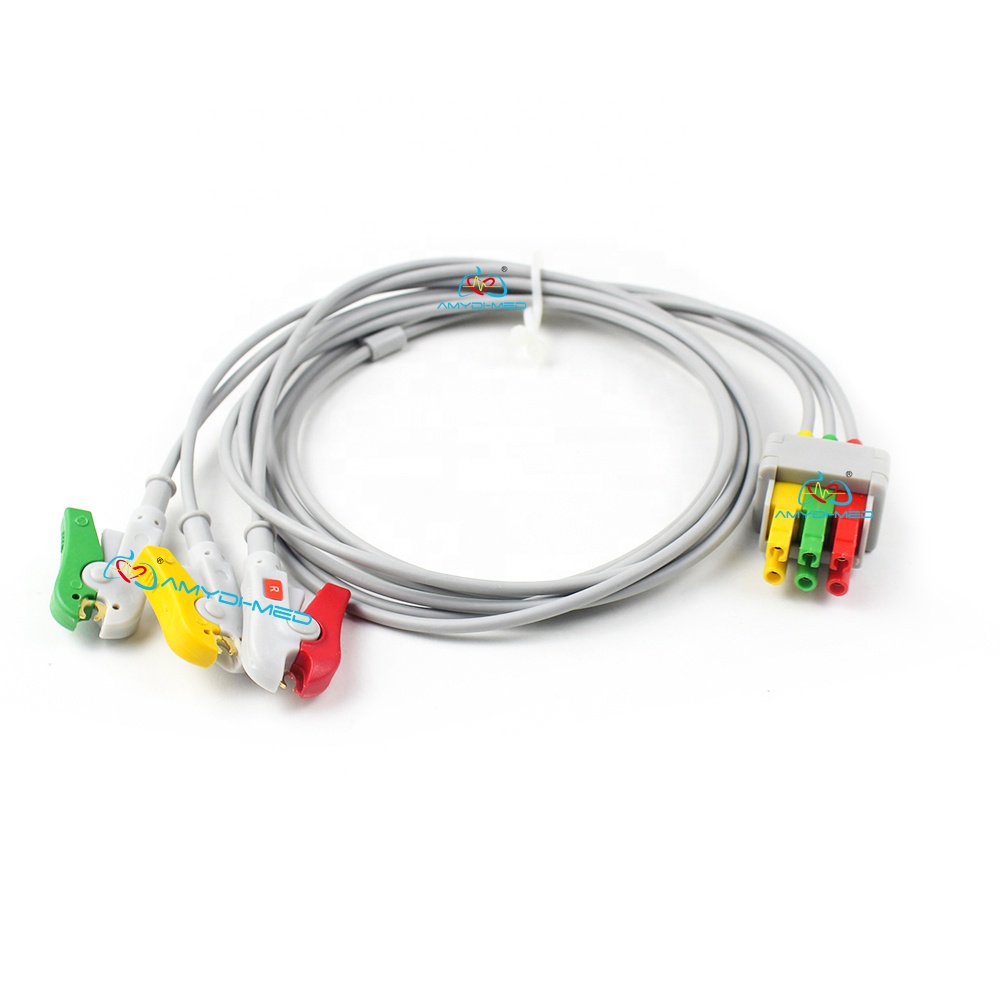 Nihon Kohden CardioLife ECG Electrode Cable 5 Lead EKG ECG Customizable