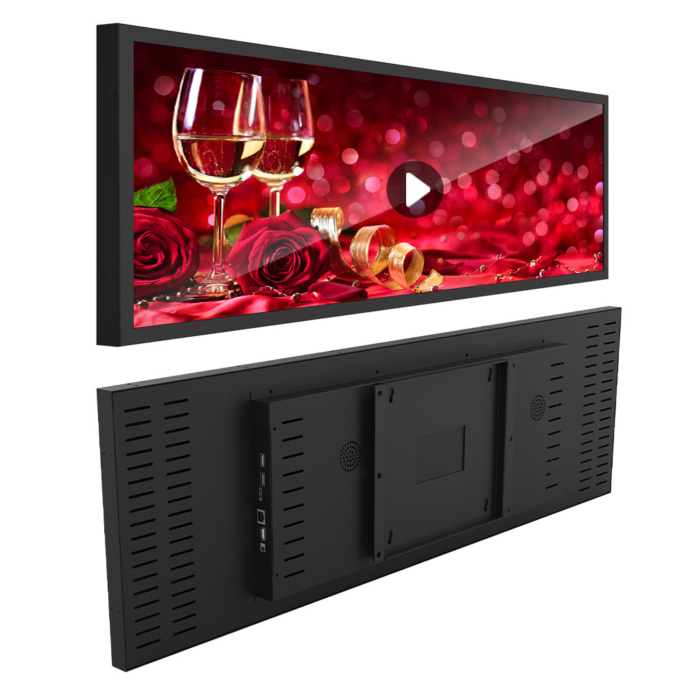 23.1 Inch Indoor Ultra Wide Monitor LCD Screens Stretched Bar Advertising