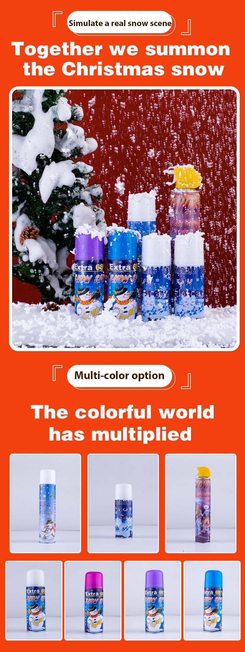 Party Foam Snow Spray Winter Birthday Christmas Celebration Car Snow Foam Sprayer