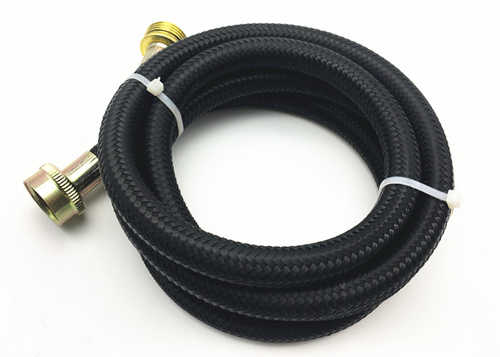 10MM SBR Material Black Washing Machine Hose Assembly with Fiber Braided