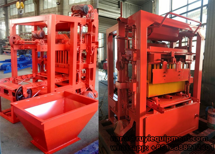 4-26 semi-automatic concrete block machine color paving block machine