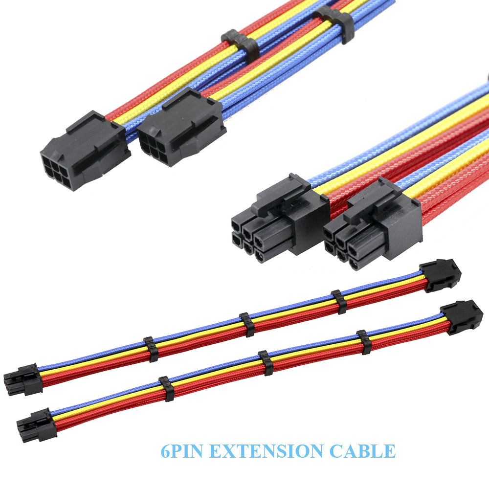 Hot Sale Power Supply ATX Braided Nylon PVC Sleeved Cable Computer Cable
